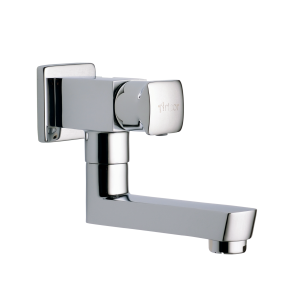 ALV-135 Sink Cock With Bottom Swivel Spout Wall Mounted
