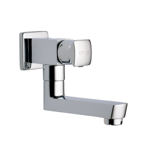 ALV-135 Sink Cock With Bottom Swivel Spout Wall Mounted
