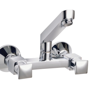 ALV-136C Sink Mixer With Casted Spout Wall Mounted
