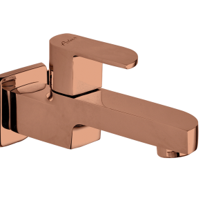 ALX-112 Long Body Bib Cock With Wall Flange(PVD)