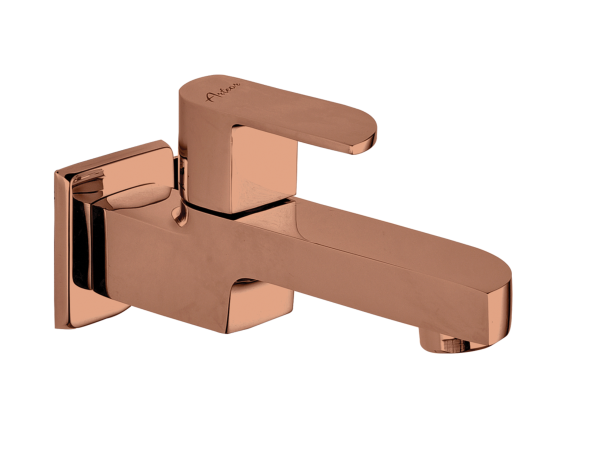 ALX-112 Long Body Bib Cock With Wall Flange(PVD)