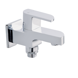 ALX-113 Bib Cock Two Way with Wall Flange