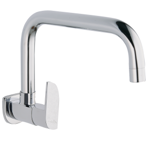 ALX-132 Sink Cock With Extended Swivel Spout Wall Mounted
