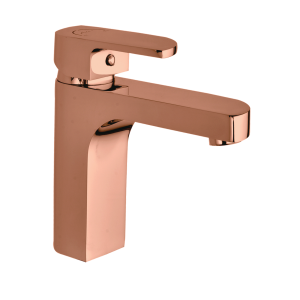 ALX-181 Single Lever Basin Mixer with 450mm Braided Hoses(PVD)