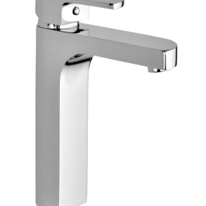 ALX-182 Single Lever Basin Mixer with extended body with 600mm Braided Hoses
