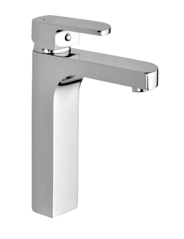 ALX-182 Single Lever Basin Mixer with extended body with 600mm Braided Hoses
