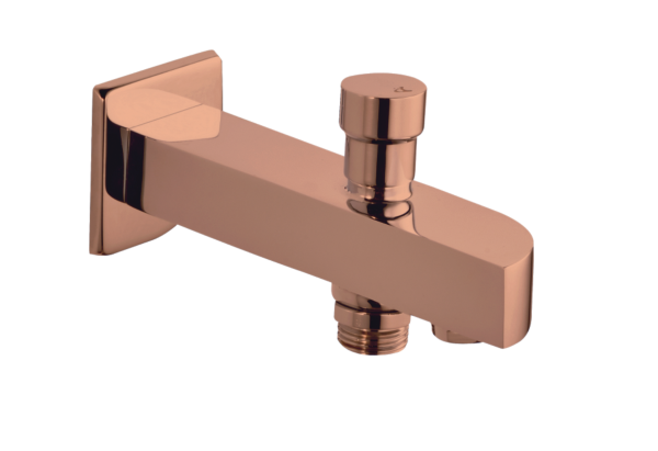 ALX-194 Bath Spout With Button Attachment For Telephonic Shower(PVD)