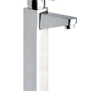 ASP-182 Single Lever Basin Mixer with extended body with 600mm Braided Hoses