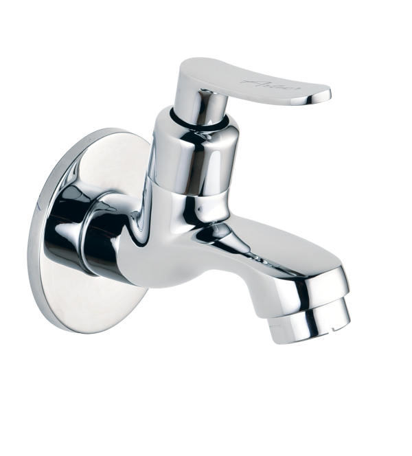 COR-111 Bib Cock with Wall Flange