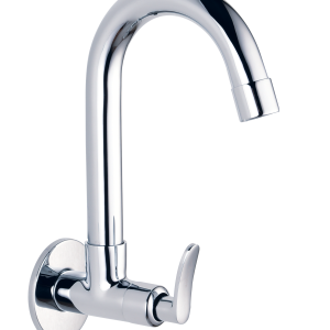 COR-131 Sink Cock With Swivel Spout Wall Mounted