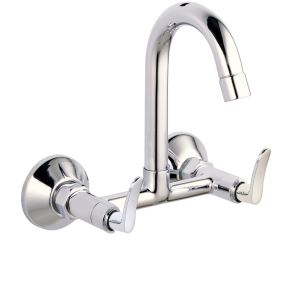 COR-136 Sink Mixer With Swivel Spout Wall Mounted