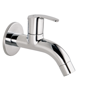 COS-112 Long Body Bib Cock With Wall Flange