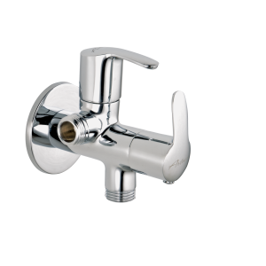 COS-122 Angular Stop Cock Dual Handle with Wall Flange