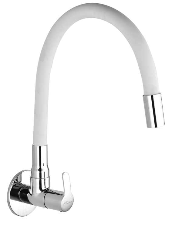 COS-132B Sink Cock With Flexible Spout Wall Mounted