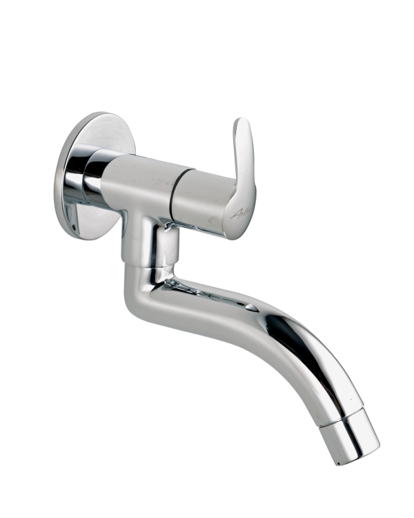 COS-135 Sink Cock With Bottom Swivel Spout Wall Mounted