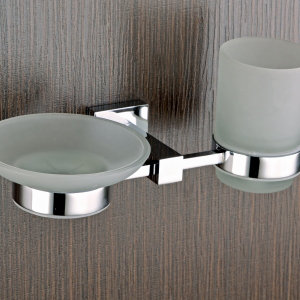 CUB-112 Soap Dish + Tumbler Holder