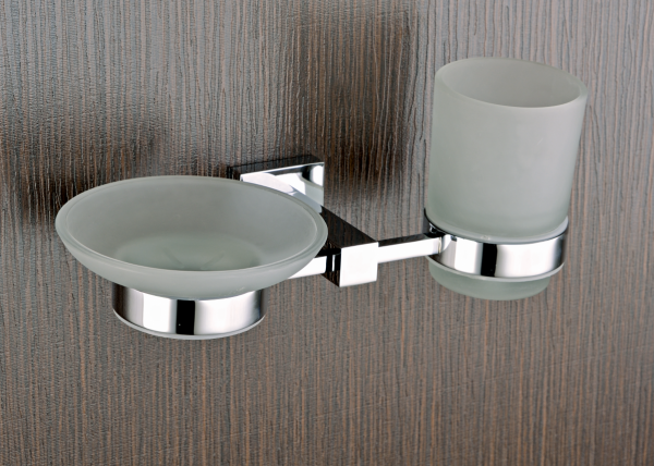 CUB-112 Soap Dish + Tumbler Holder