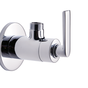DCR-121 Angular Stop Cock with Wall Flange