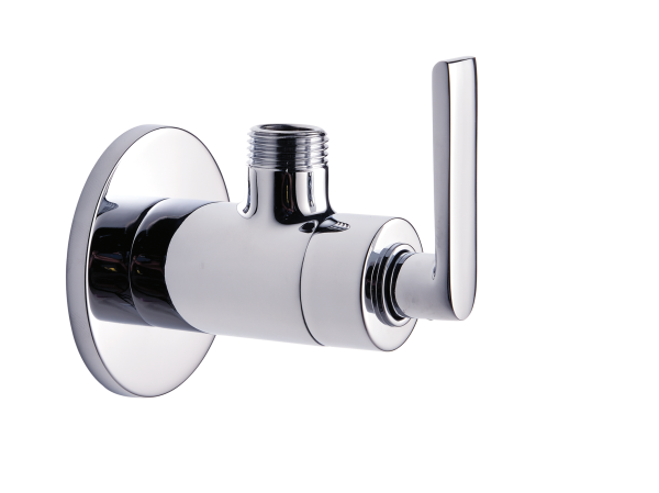DCR-121 Angular Stop Cock with Wall Flange