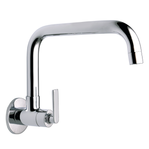 DCR-132 Sink Cock With Extended Swivel Spout Wall Mounted