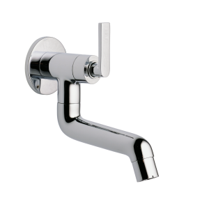 DCR-135 Sink Cock With Bottom Swivel Spout Wall Mounted