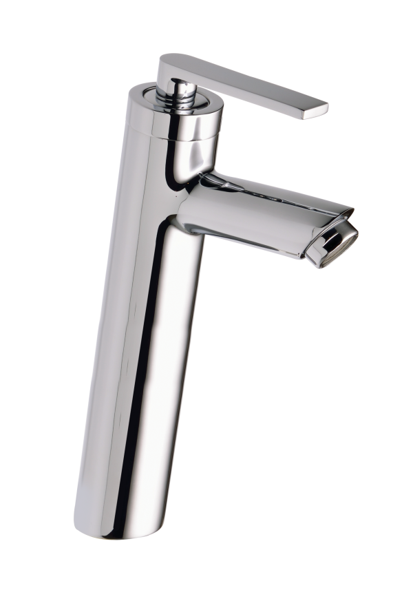 DCR-182 Single Lever Basin Mixer with extended body with 600mm Braided Hoses