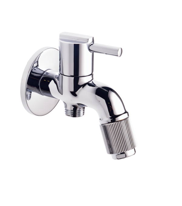 DEL-113 Bib Cock Two Way with Wall Flange