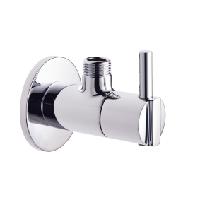 DEL-121 Angular Stop Cock with Wall Flange