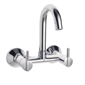 DEL-136 Sink Mixer With Swivel Spout Wall Mounted