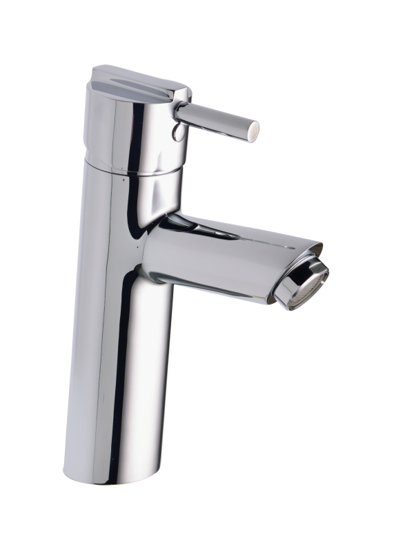 DEL-181 Single Lever Basin Mixer with 450mm Braided Hoses