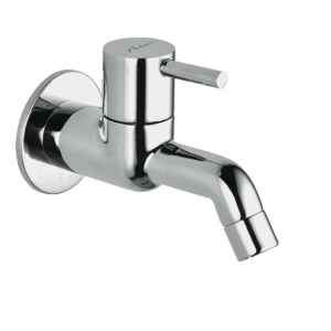 FLR-112 Long Body Bib Cock With Wall Flange