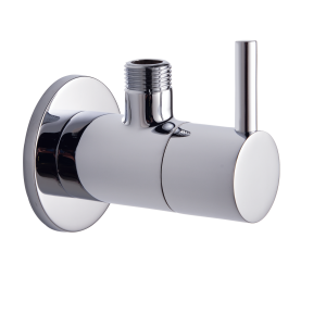FLR-121 Angular Stop Cock with Wall Flange