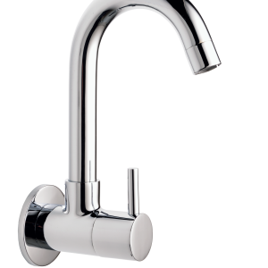 FLR-131 Sink Cock With Swivel Spout Wall Mounted