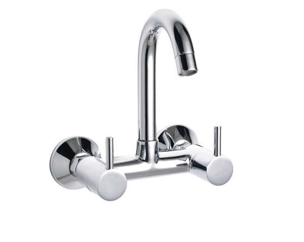 FLR-136 Sink Mixer With Swivel Spout Wall Mounted