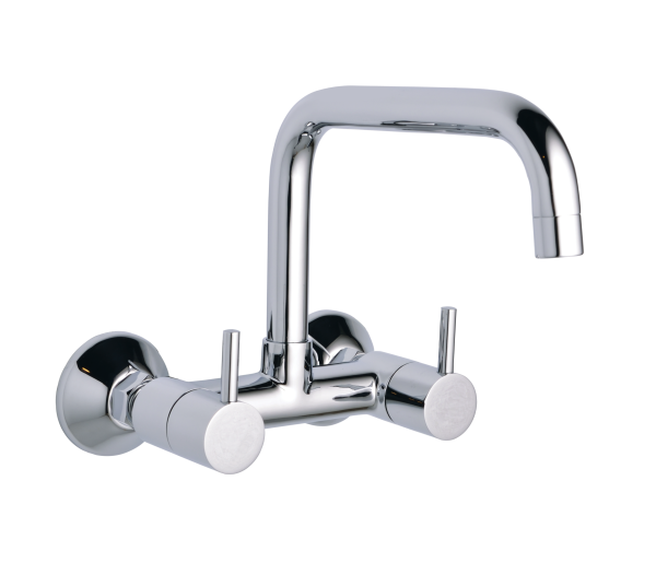 FLR-137 Sink Mixer With Extended Swivel Spout Wall Mounted