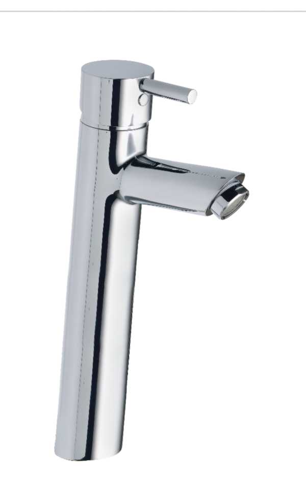 FLR-182 Single Lever Basin Mixer with extended body with 600mm Braided Hoses