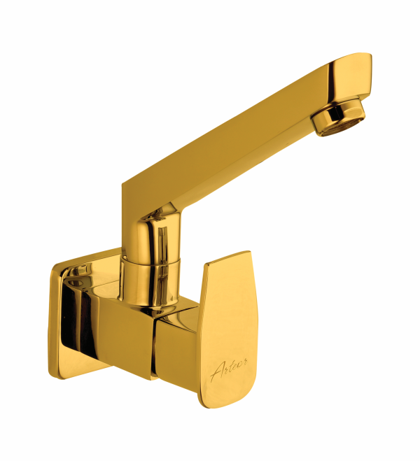 FOR-131C Sink Cock With Swivel Spout Wall Mounted(PVD)