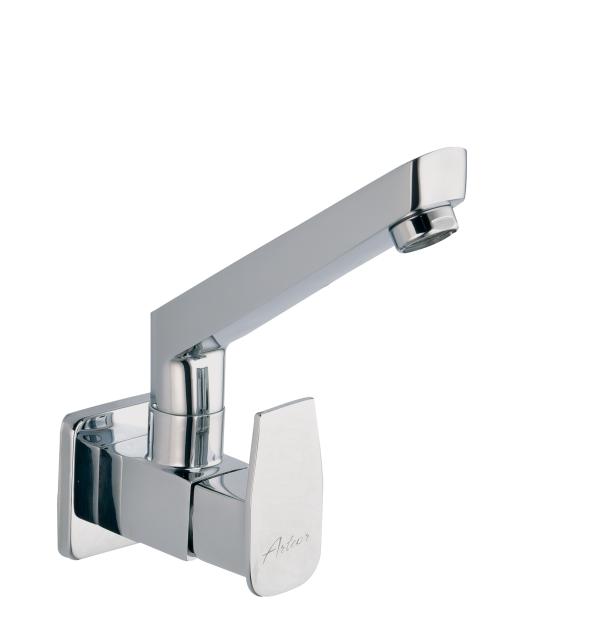 FOR-131C Sink Cock With Casted Spout Wall Mounted