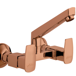 FOR-136C Sink Mixer With Casted Spout Wall Mounted(PVD)