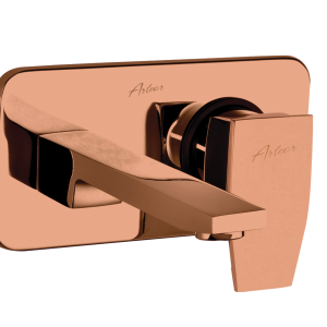 FOR-180 Single Lever Wall Mounted Basin Mixer With Concealed Body(PVD)