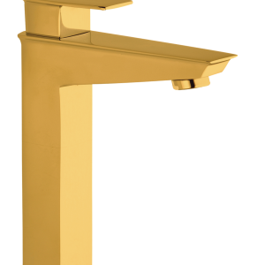 FOR-182 Single Lever Basin Mixer with extended body with 600mm Braided Hoses(PVD)