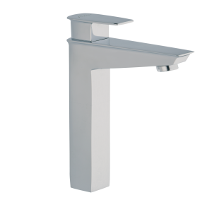 FOR-182 Single Lever Basin Mixer with extended body with 600mm Braided Hoses