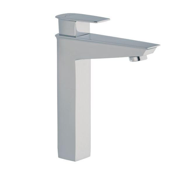 FOR-182 Single Lever Basin Mixer with extended body with 600mm Braided Hoses