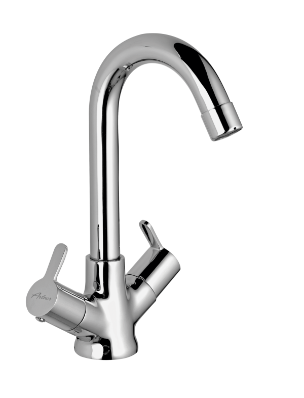 FUS-106 Center hole Basin Mixer with Swivel Spout