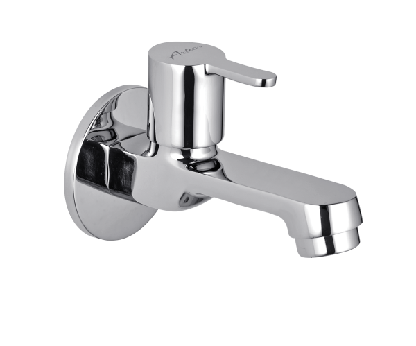 FUS-112 Long Body Bib Cock With Wall Flange