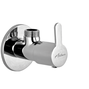 FUS-121 Angular Stop Cock with Wall Flange