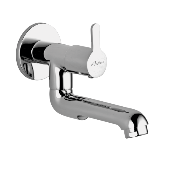 FUS-135 Sink Cock With Bottom Swivel Spout Wall Mounted