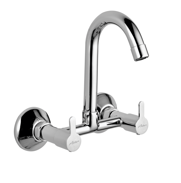 FUS-136 Sink Mixer With Swivel Spout Wall Mounted