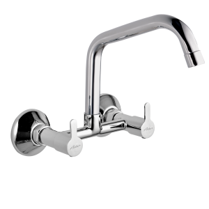 FUS-137 Sink Mixer With Extended Swivel Spout Wall Mounted