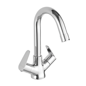 GLN-105 Center Hole Basin Mixer With 450mm Braided Hoses